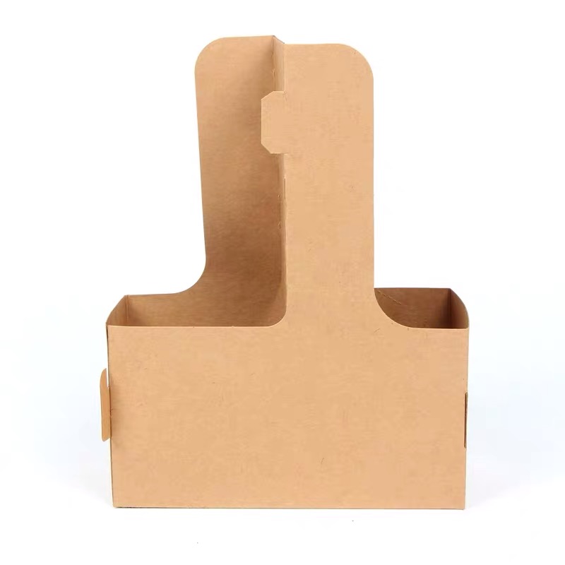 Custom kraft coffee Paper Cup Holder Dreamfly Packaging Co.,Ltd