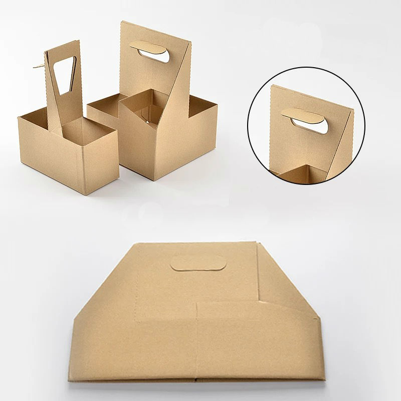 Download Custom kraft coffee Paper Cup Holder - Wenzhou Dreamfly Packaging Co.,Ltd