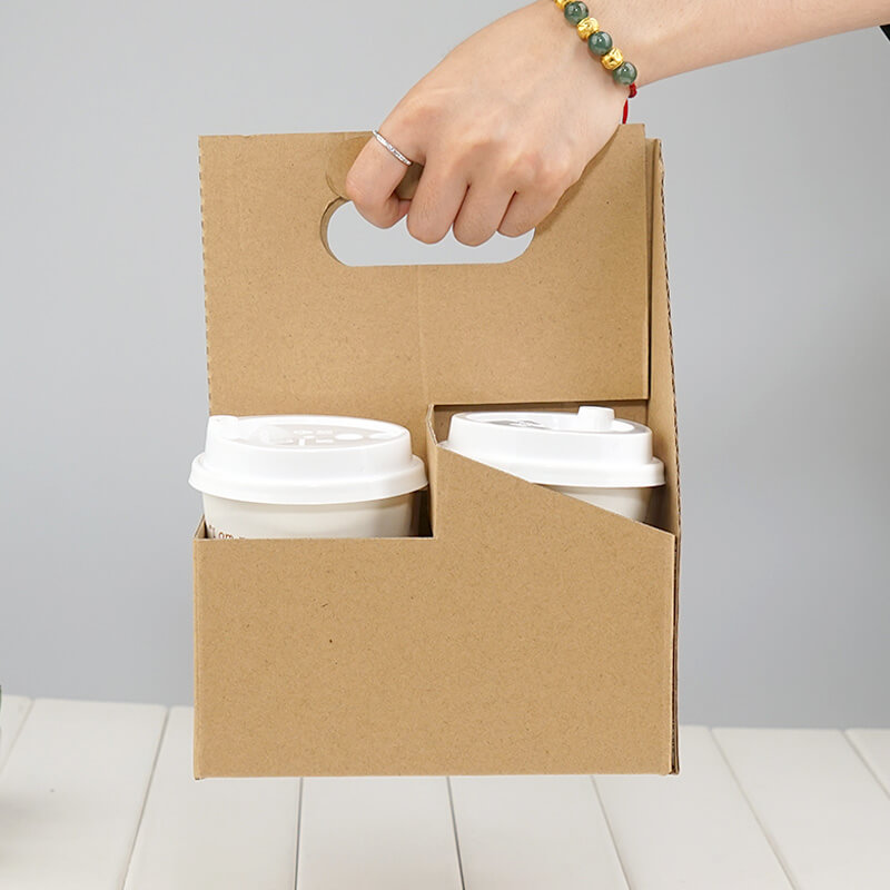 Customized Disposable cardboard cup holders,coffee paper cup holder
