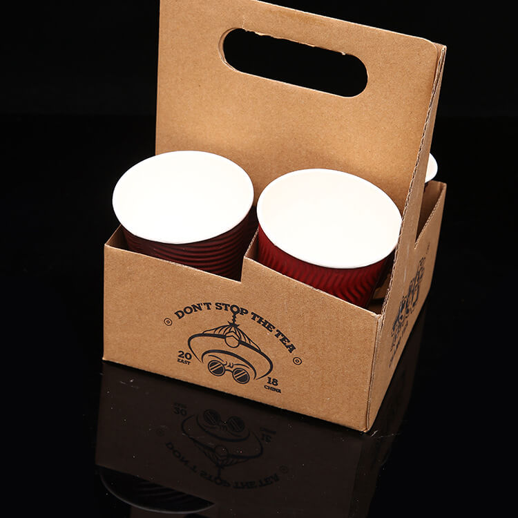 Customized Eco Friendly Disposable Paper Take Out Coffee Cup Drink