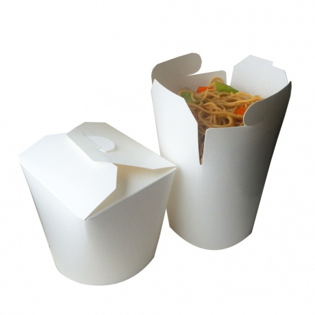 Customized Takeaway round bottom paper noodle box - Dreamfly Packaging ...