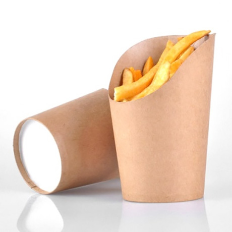 Customized french fries chip Paper Cups disposable chips ...