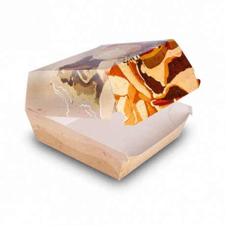 nice and cheap food grade paper hamburger french fries packaging box