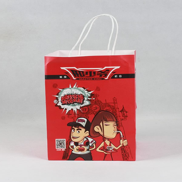 China Animation Features Packaging Kraft Paper Bag Custom Manufacturers